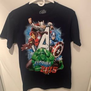 Very Rare Marvel Avemgers Ensemble Florida 2015 100% Cotton Tshirt SZ Small